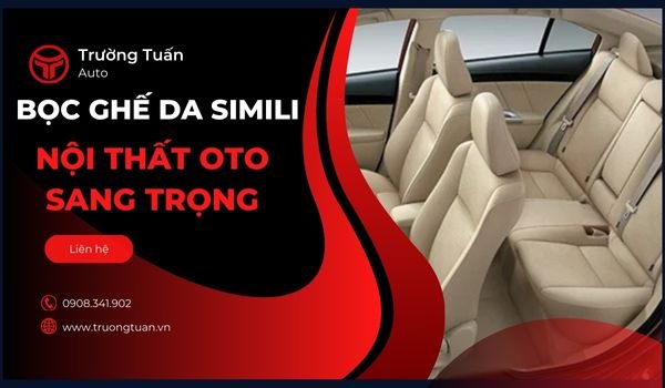 Bọc ghế da simili ô tô là giải pháp sang trọng cho nội thất ô tô