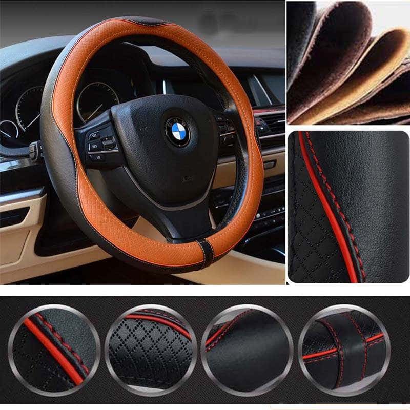 Vô lăng bọc da và ốp carbon cho xe thể thao