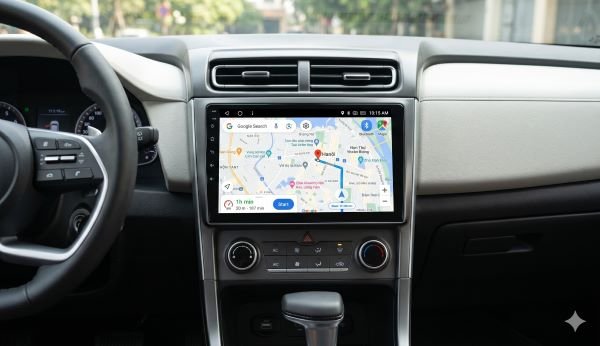 Màn hình Android ô tô tích hợp mặt dưỡng nguyên khối vừa vặn với taplo